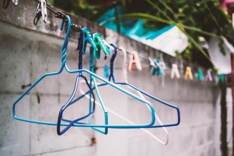 Clothes peg with soft light Stock Photos