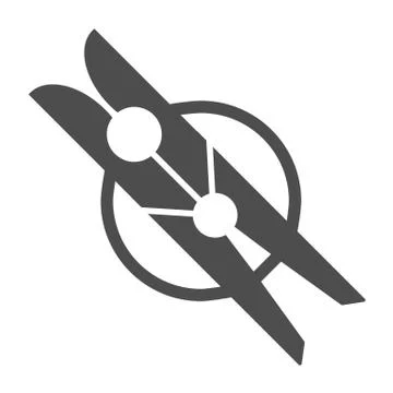 Clothes peg solid icon. Laundry pin vector illustration isolated on white Stock Illustration