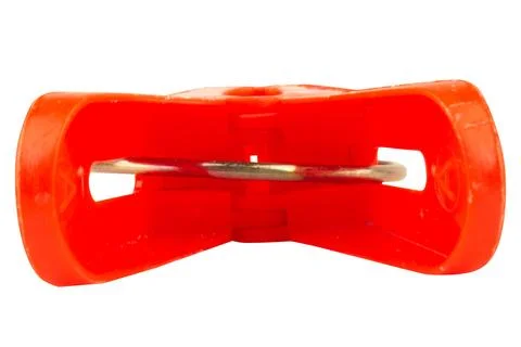 Clothes peg on white tool retro Stock Photos
