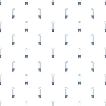 Clothes pegs creating a seamless repeating pattern 库存插图