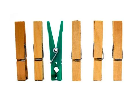 Clothes pegs Stock Photos