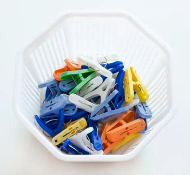 Clothes pegs Stock Photos