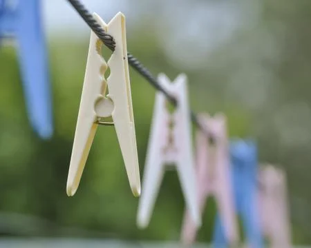 Clothes Pegs Stock Photos