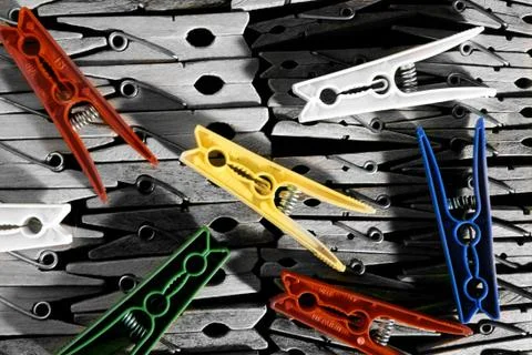 Clothes Pegs Stock Photos
