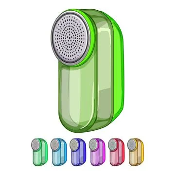 Clothes pellet removal cartoon vector graphic Stock Illustration