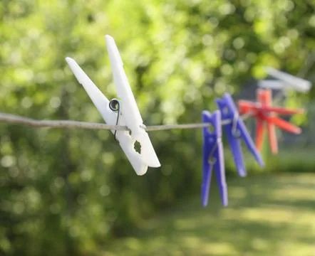 Clothes pins Stock Photos