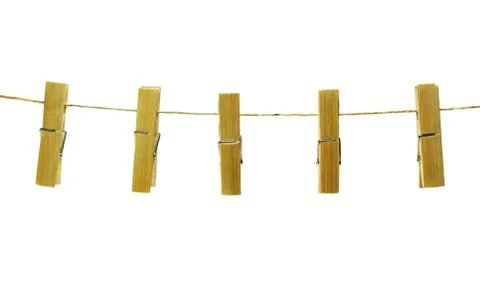 Clothes pins Stock Photos