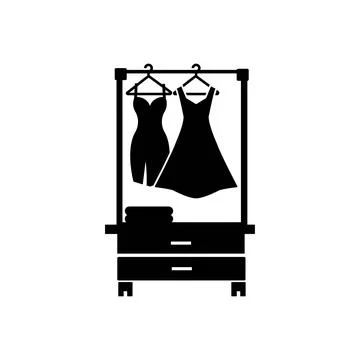 Clothes rack icon from tools and utensils collection. Stock Illustration