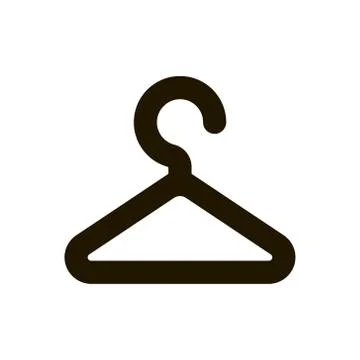 Clothes rack Icon on white background. Trendy flat style for graphic design, web Stock Illustration