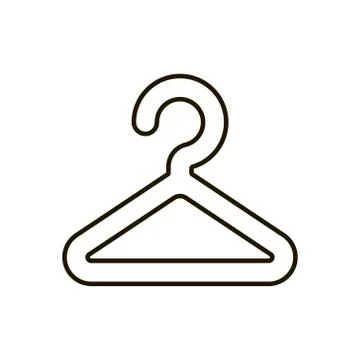 Clothes rack Icon on white background. Trendy flat style for graphic design, web Stock Illustration