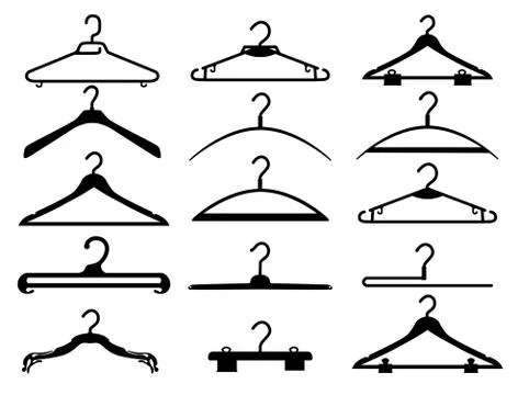 Clothes rack Illustrazione stock