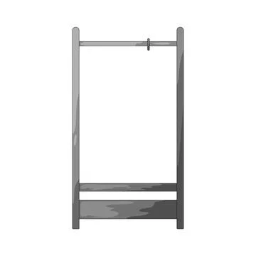 Clothes rack illustration Stock Illustration