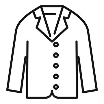 Clothes school icon outline vector. Boy uniform 스톡 일러스트