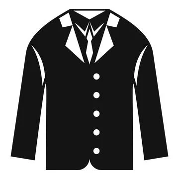 Clothes school icon simple vector. Boy uniform Stock Illustration