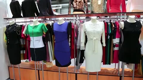 Clothes shop Video stock 12535269
