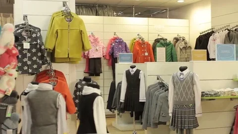 The clothes shop Video stock 69146940
