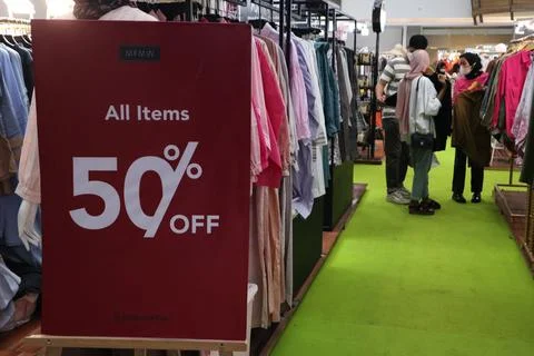 Clothes shop Stock Photos