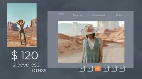 Clothes Shop Slideshow Promo Online Store After Effects stock