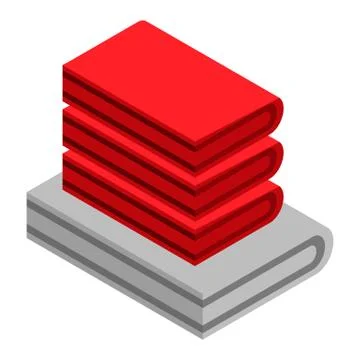 Clothes stack icon, isometric style Stock Illustration