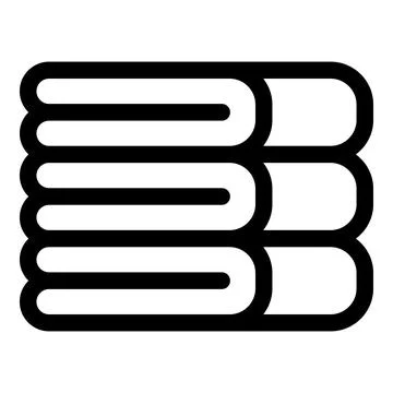 Clothes stack icon, outline style Stockillustratie