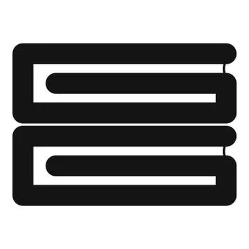 Clothes stack icon, simple style Stock Illustration