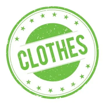CLOTHES stamp sign Stock Illustration