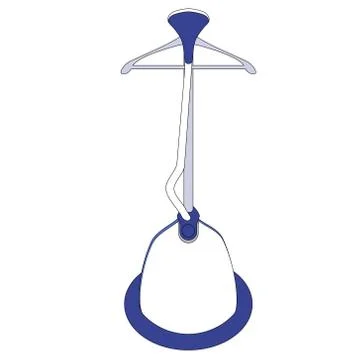 Clothes steamer on a white background Stock Illustration
