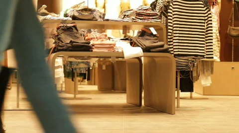 Clothes in a store Stock-Footage 743984