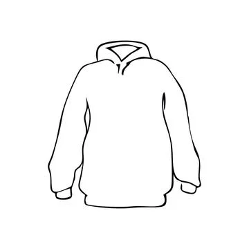 Clothes sweatshirt on white background Stock Illustration