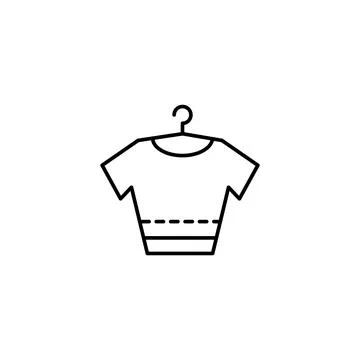 Clothes, t shit icon. Simple line, outline vector elements of tailor for ui and Ilustración de archivo