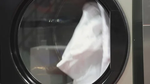 Clothes Tumble Dryer Machine Video stock 242854498