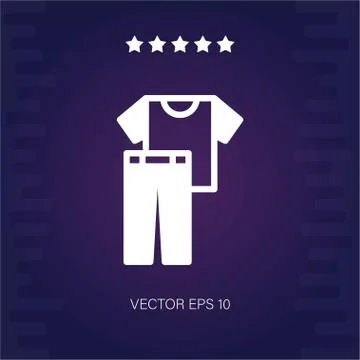 Clothes vector icon Stock Illustration