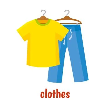 Clothes vector illustration Stock Illustration