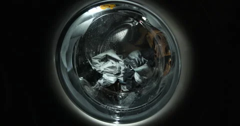 Clothes Washing in Washer Stock Footage 274428021