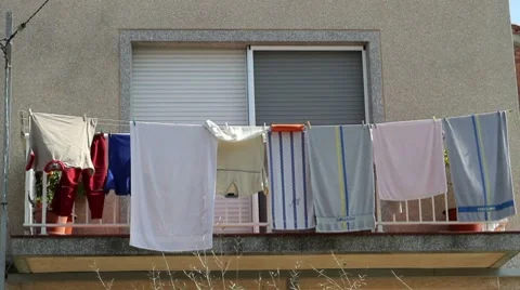 Clothesline Stock Footage 7756909