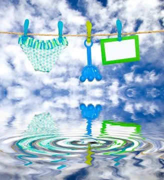 Clothesline Foto stock