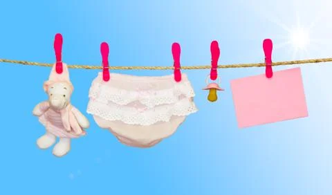 Clothesline Foto stock