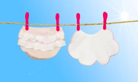 Clothesline Foto stock