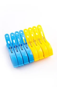 Clothespin clips Stock Photos