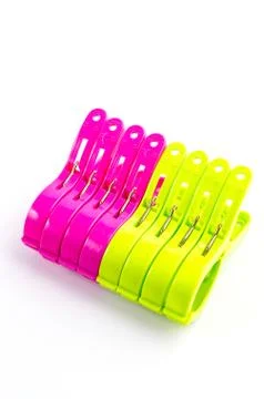 Clothespin clips Stock Photos