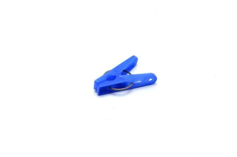 Clothespin in clothesline Stock Photos