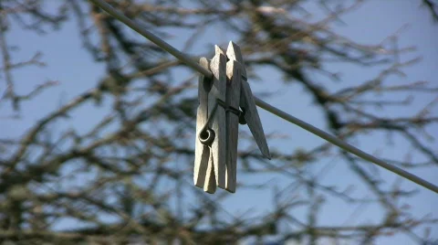 Clothespin Stock Footage 373964