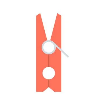 Clothespin icon vector image. Stock Illustration