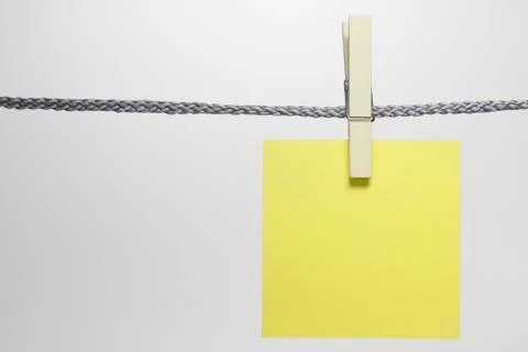 Clothespin with notepad Stock Photos