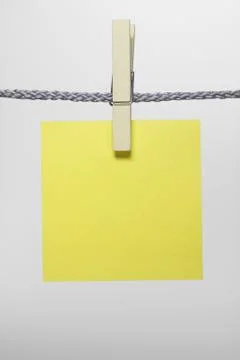 Clothespin with notepad Stock Photos