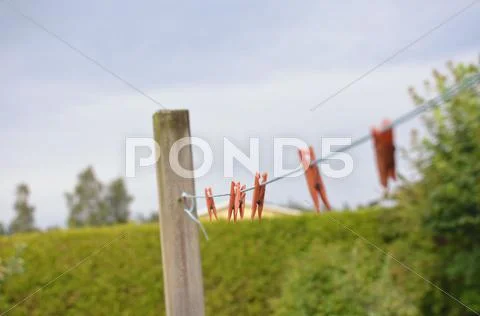 Clothespins Stock Photos