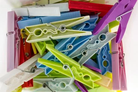 Clothespins Foto stock