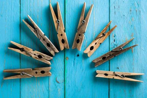 Clothespins Stock Photos