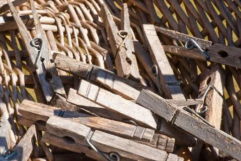 Clothespins Stock Photos