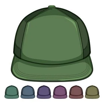 Clothing baseball cap cartoon vector graphic Illustrazione stock